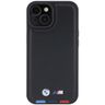 BMW BMHCP15S22PTDK iPhone 15 / 14 / 13 6.1" czarny/black Leather Stamp Tricolor na NearMe.pl