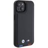 BMW BMHCP15S22PTDK iPhone 15 / 14 / 13 6.1" czarny/black Leather Stamp Tricolor na NearMe.pl