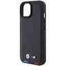 BMW BMHCP15S22PTDK iPhone 15 / 14 / 13 6.1" czarny/black Leather Stamp Tricolor na NearMe.pl