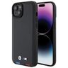 BMW BMHCP15M22PTDK iPhone 15 Plus /14 Plus 6.7" czarny/black Leather Stamp Tricolor na NearMe.pl