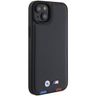 BMW BMHCP15M22PTDK iPhone 15 Plus /14 Plus 6.7" czarny/black Leather Stamp Tricolor na NearMe.pl