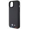 BMW BMHCP15M22PTDK iPhone 15 Plus /14 Plus 6.7" czarny/black Leather Stamp Tricolor na NearMe.pl