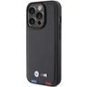 BMW BMHCP15L22PTDK iPhone 15 Pro 6.1"czarny/black Leather Stamp Tricolor na NearMe.pl