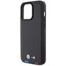 BMW BMHCP15X22PTDK iPhone 15 Pro Max 6.7" czarny/black Leather Stamp Tricolor na NearMe.pl