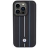 BMW BMHCP15L22RVSK iPhone 15 Pro 6.1" czarny/black hardcase Leather Stamp Blue Lines na NearMe.pl