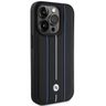 BMW BMHCP15L22RVSK iPhone 15 Pro 6.1" czarny/black hardcase Leather Stamp Blue Lines na NearMe.pl