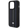 BMW BMHCP15L22RVSK iPhone 15 Pro 6.1" czarny/black hardcase Leather Stamp Blue Lines na NearMe.pl