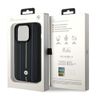 BMW BMHCP15L22RVSK iPhone 15 Pro 6.1" czarny/black hardcase Leather Stamp Blue Lines na NearMe.pl