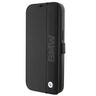 BMW BMBKP15L22RDPK iPhone 15 Pro 6.1"czarny/black bookcase Leather Textured & Stripe na NearMe.pl
