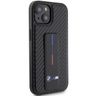 BMW BMHCP15SGSPCCK iPhone 15 / 14 / 13 6.1" czarny/black hardcase Grip Stand Smooth & Carbon na NearMe.pl
