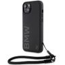BMW BMHCP15S23RMRLK iPhone 15 / 14 / 13 6.1" czarny/black hardcase Signature Leather Wordmark Cord na NearMe.pl