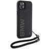 BMW BMHCP15S23RMRLK iPhone 15 / 14 / 13 6.1" czarny/black hardcase Signature Leather Wordmark Cord na NearMe.pl