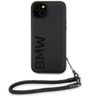 BMW BMHCP15M23RMRLK iPhone 15 Plus / 14 Plus 6.7" czarny/black hardcase Signature Leather Wordmark Cord na NearMe.pl