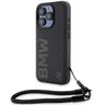BMW BMHCP15X23RMRLK iPhone 15 Pro Max 6.7" czarny/black hardcase Signature Leather Wordmark Cord na NearMe.pl