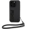 BMW BMHCP15X23RMRLK iPhone 15 Pro Max 6.7" czarny/black hardcase Signature Leather Wordmark Cord na NearMe.pl