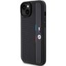 BMW BMHCP15S23PUPVK iPhone 15 / 14 / 13 6.1" czarny/black hardcase Perforated Tricolor Line na NearMe.pl