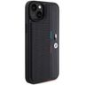 BMW BMHCP15S23PUPVK iPhone 15 / 14 / 13 6.1" czarny/black hardcase Perforated Tricolor Line na NearMe.pl