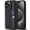 BMW BMHCP15X23PUPVK iPhone 15 Pro Max6.7" czarny/black hardcase Perforated Tricolor Line na NearMe.pl