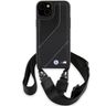 BMW BMHCP15S23PSCCK iPhone 15 / 14 / 13 czarny/black hardcase M Edition Carbon Stripe & Strap na NearMe.pl
