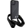 BMW BMHCP15M23PSCCK iPhone 15 Plus / 14 Plus 6.7" czarny/black hardcase M Edition Carbon Stripe & Strap na NearMe.pl