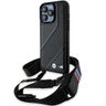 BMW BMHCP15X23PSCCK iPhone 15 Pro Max 6.7" czarny/black hardcase M Edition Carbon Stripe & Strap na NearMe.pl