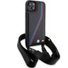 BMW BMHCP15S23PSVTK iPhone 15 / 14 / 13 czarny/black hardcase M Edition Carbon Tricolor Lines & Strap na NearMe.pl