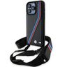 BMW BMHCP15X23PSVTK iPhone 15 Pro Max 6.7" czarny/black hardcase M Edition Carbon Tricolor Lines & Strap na NearMe.pl