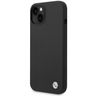BMW BMHCP15SSILBK iPhone 15 / 14 / 13 6.1" czarny/black hardcase Silicone Metal Logo na NearMe.pl