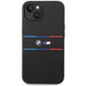 BMW BMHCP15S22SDTK iPhone 15 / 14 / 13 6.1" czarny/black hardcase M Silicone Tricolor Lines na NearMe.pl