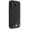 BMW BMHMP16S23PUPDK iPhone 16 6.1" czarny/black hardcase M Perforated Tricolor Line MagSafe na NearMe.pl