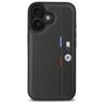 BMW BMHCP16S23PUPVA iPhone 16 6.1" antracyt/anthracite hardcase M Perforated Tricolor Detail Line na NearMe.pl