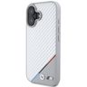 BMW BMHMP16S23PUDTS iPhone 16 6.1" szary/grey hardcase M Carbon Tricolor Line MagSafe na NearMe.pl