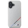BMW BMHMP16S23PUDTS iPhone 16 6.1" szary/grey hardcase M Carbon Tricolor Line MagSafe na NearMe.pl