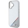 BMW BMHMP16S23PUDTS iPhone 16 6.1" szary/grey hardcase M Carbon Tricolor Line MagSafe na NearMe.pl