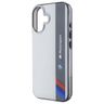 BMW BMHCP16S23HTFEG iPhone 16 6.1" szary/grey hardcase Motorsport IML Vertical Stripe na NearMe.pl