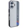 BMW BMHCP16S23HTFEG iPhone 16 6.1" szary/grey hardcase Motorsport IML Vertical Stripe na NearMe.pl