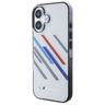 BMW BMHCP16S23HTRAG iPhone 16 6.1" szary/grey hardcase Motorsport IML Random Stripes na NearMe.pl