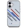 BMW BMHCP16S23HTRAG iPhone 16 6.1" szary/grey hardcase Motorsport IML Random Stripes na NearMe.pl