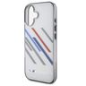 BMW BMHCP16S23HTRAG iPhone 16 6.1" szary/grey hardcase Motorsport IML Random Stripes na NearMe.pl