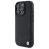 BMW BMHCP16X23RCGPK iPhone 16 Pro Max    6.9" czarny/black hardcase Sign Leather Crossing Lines Pattern na NearMe.pl