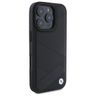 BMW BMHCP16X23RCGPK iPhone 16 Pro Max    6.9" czarny/black hardcase Sign Leather Crossing Lines Pattern na NearMe.pl