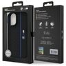 BMW BMHMP16S23SHEB iPhone 16 6.1"        czarny/black hardcase Silicone Hexagon Blue Line MagSafe na NearMe.pl