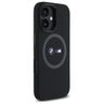 BMW BMHMP16S23SROK iPhone 16 6.1"        czarny/black hardcase M Silicone Printed Ring MagSafe na NearMe.pl
