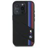 BMW BMHMP16L23SCUK iPhone 16 Pro 6.3"    czarny/black hardcase Silicone Cut Tricolor Lines MagSafe na NearMe.pl