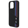 BMW BMHMP16L23SCUK iPhone 16 Pro 6.3"    czarny/black hardcase Silicone Cut Tricolor Lines MagSafe na NearMe.pl