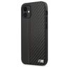 Etui BMW BMHCP12SMCARBK iPhone12 mini 5,4" czarny/black hardcase M Collection PU Carbon Stripe na NearMe.pl