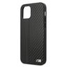 Etui BMW BMHCP12LMCARBK iPhone 12 Pro Max 6,7" czarny/black hardcase M Collection PU Carbon Stripe na NearMe.pl