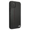 Etui BMW BMHCP12MMCARBK iPhone12/12 Pro 6,1" czarny/black hardcase M Collection PU Carbon Stripe na NearMe.pl