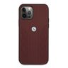 Etui BMW BMHCP12LRSPPR iPhone 12 Pro Max 6,7" czerwony/red hardcase Leather Curve Perforate na NearMe.pl