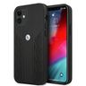 Etui BMW BMHCP12SRSPPK iPhone 12 mini 5,4" czarny/black hardcase Leather Curve Perforate na NearMe.pl
